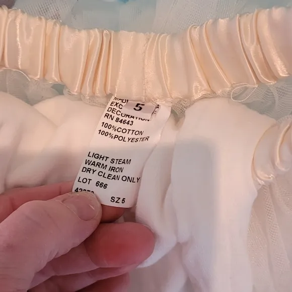Flower girl Watters &amp; Watters tulle Seahorse dress - ivory (NOT green)
