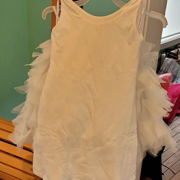 Flower girl Watters &amp; Watters tulle Seahorse dress - ivory (NOT green)