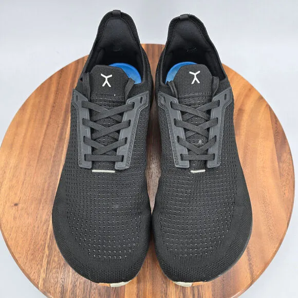 Flux Adapt Runner Shoes Men's 10 Black Knit Barefoot Athletic Running Sneakers