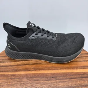 Flux Adapt Runner Shoes Men's 10 Black Knit Barefoot Athletic Running Sneakers
