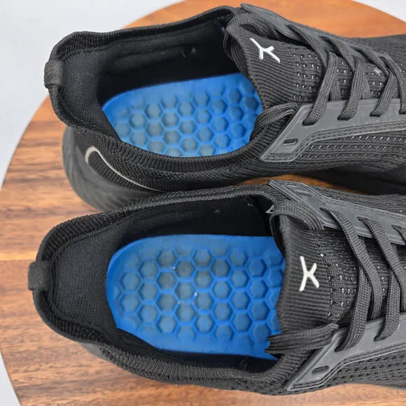 Flux Adapt Runner Shoes Men's 10 Black Knit Barefoot Athletic Running Sneakers
