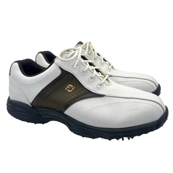 FootJoy GreenJoys Men’s White Leather Golf Shoes
