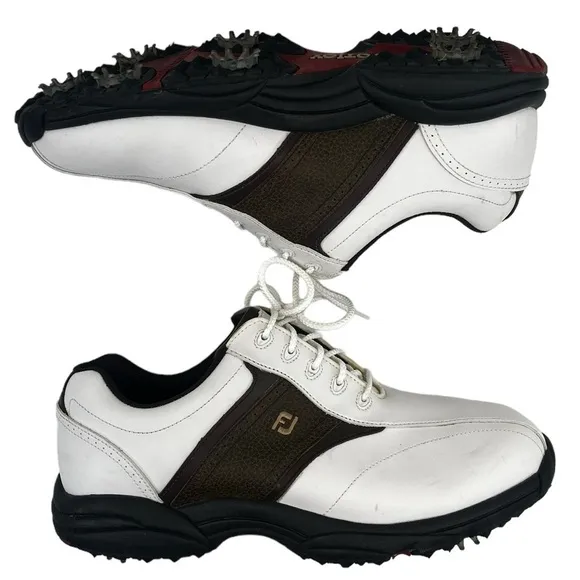 FootJoy GreenJoys Men’s White Leather Golf Shoes