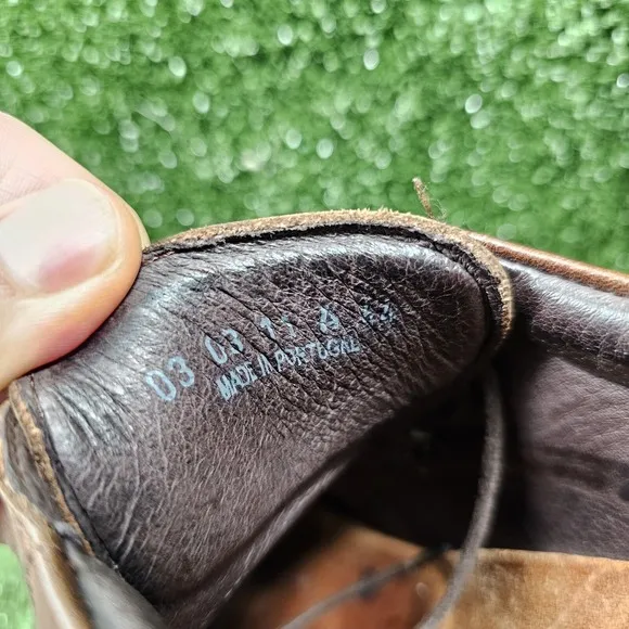 Footprints by Birkenstock Wexford Oxford Brown Leather Lace-Up Shoes Mens 11 44