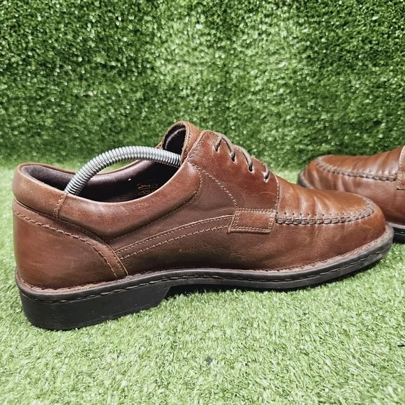 Footprints by Birkenstock Wexford Oxford Brown Leather Lace-Up Shoes Mens 11 44