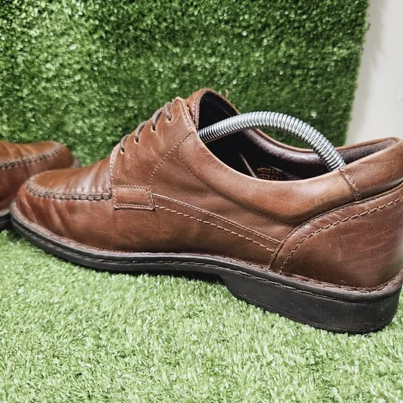 Footprints by Birkenstock Wexford Oxford Brown Leather Lace-Up Shoes Mens 11 44