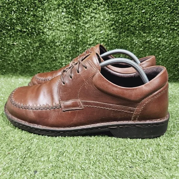 Footprints by Birkenstock Wexford Oxford Brown Leather Lace-Up Shoes Mens 11 44
