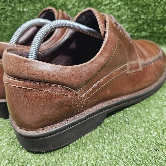 Footprints by Birkenstock Wexford Oxford Brown Leather Lace-Up Shoes Mens 11 44