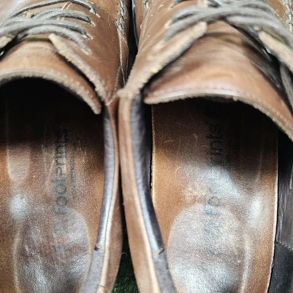 Footprints by Birkenstock Wexford Oxford Brown Leather Lace-Up Shoes Mens 11 44