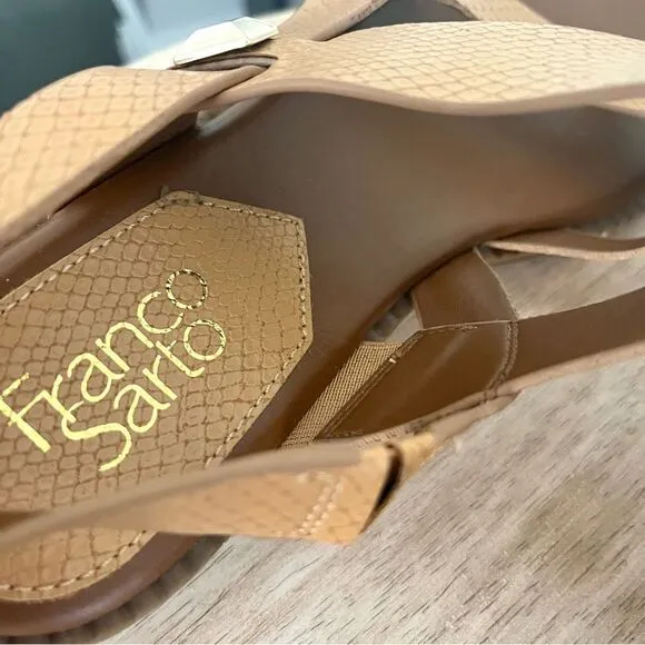 Franco Sarto Gans Sandals in Tan Size 9, NWOB
