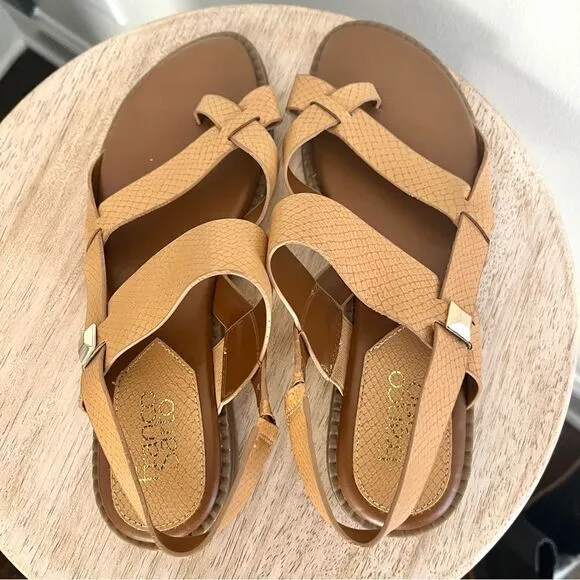 Franco Sarto Gans Sandals in Tan Size 9, NWOB