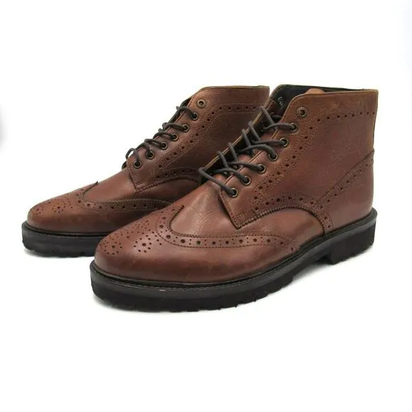 Frank Wright Pine Mens Ankle Boots in Brown SZ 8