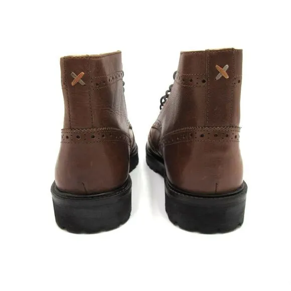 Frank Wright Pine Mens Ankle Boots in Brown SZ 8