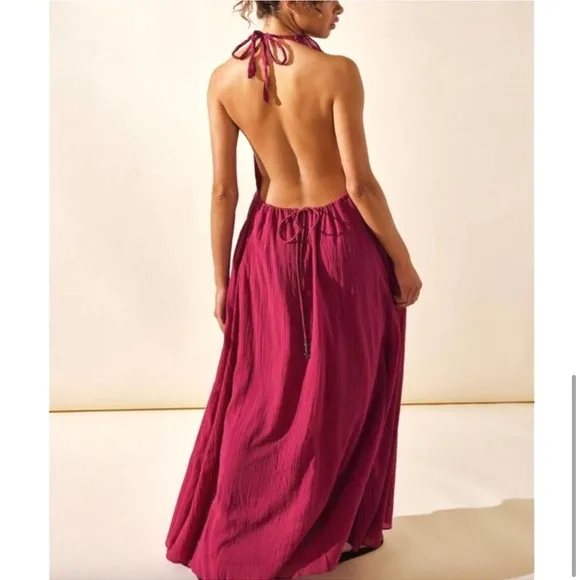 FREE PEOPLE Conchita Low Back Maxi Dress NEW Size S