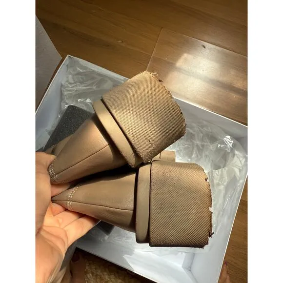 Free People Equitare Charlee Mid Lug Sole Boots in Taupe Size 39