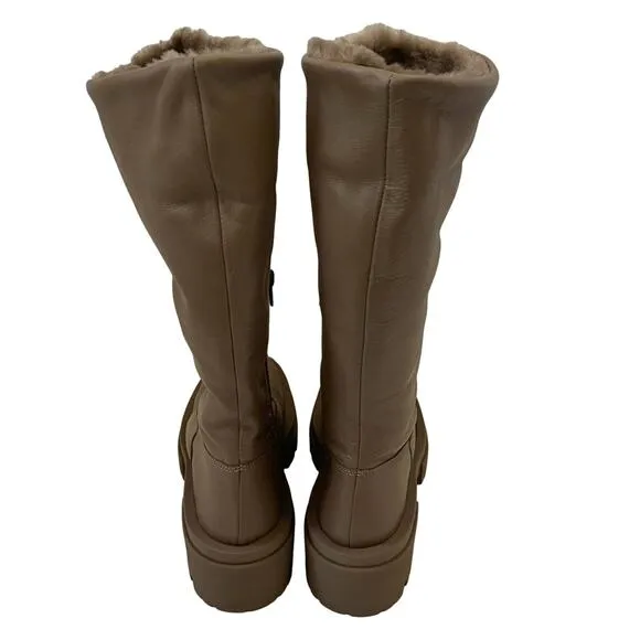 Free People Equitare Charlee Mid Lug Sole Boots in Taupe Size 39