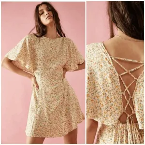 Free People Florence Mini Dress - Femme Combo - Yellow