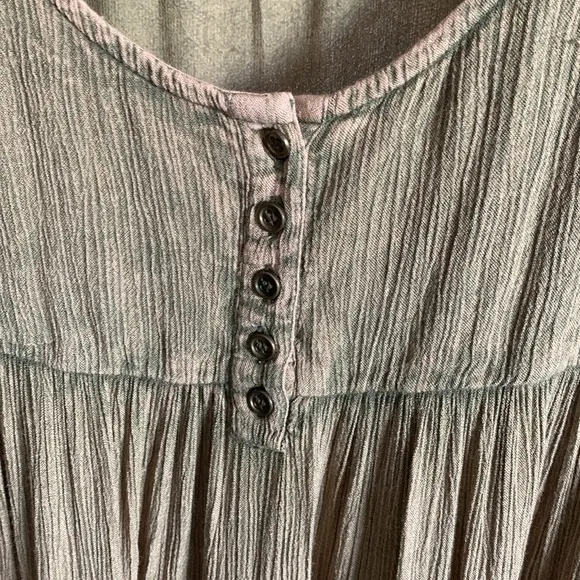 Free People Full Swing Candy Dress boho mini dress S preowned oversized