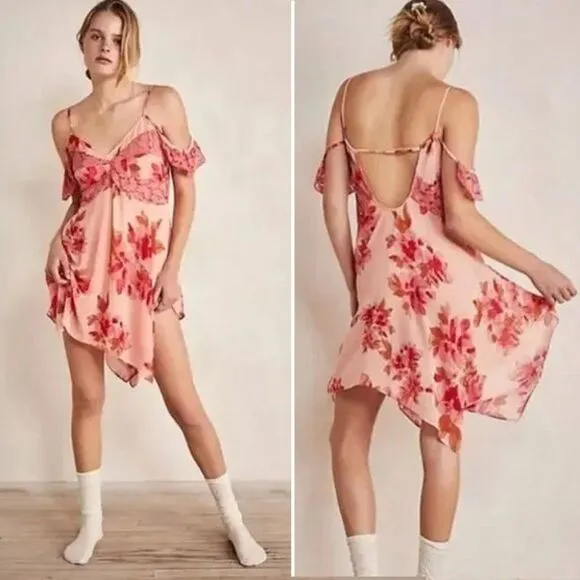 Free People Monday Morning Trapeze Slip Dress - Pink