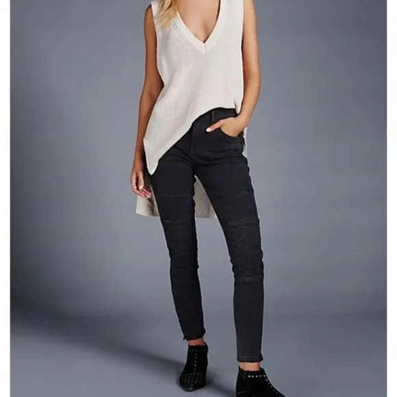 FREE PEOPLE Moto Jean