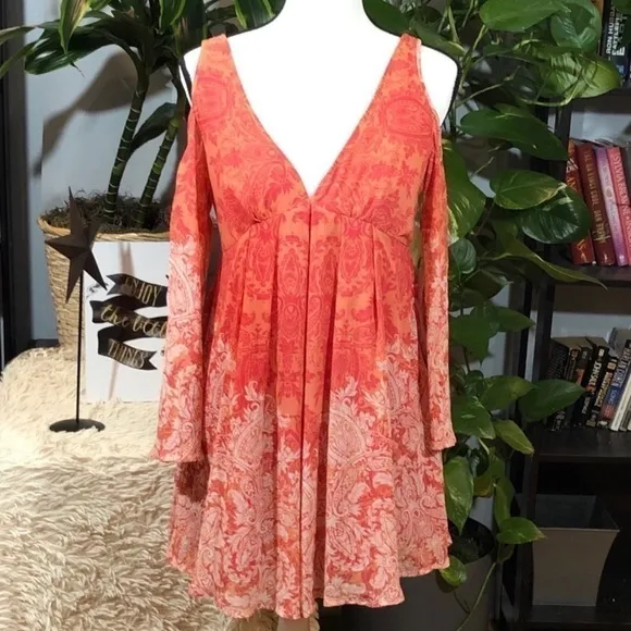 FREE People Penny Lover dress in Clementine Combo Small