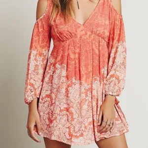 FREE People Penny Lover dress in Clementine Combo Small