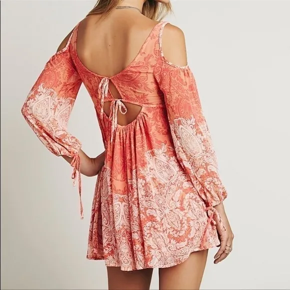 FREE People Penny Lover dress in Clementine Combo Small