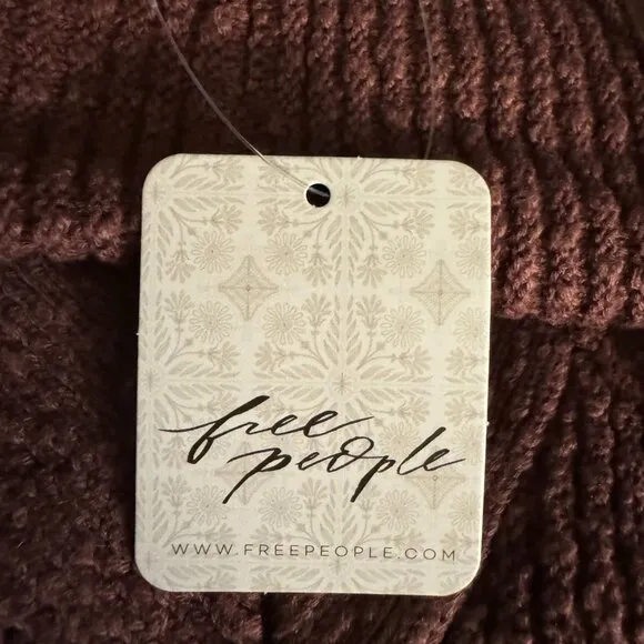 Free People Primavera Skort Sweater Set in Dark Brown Medium NWT