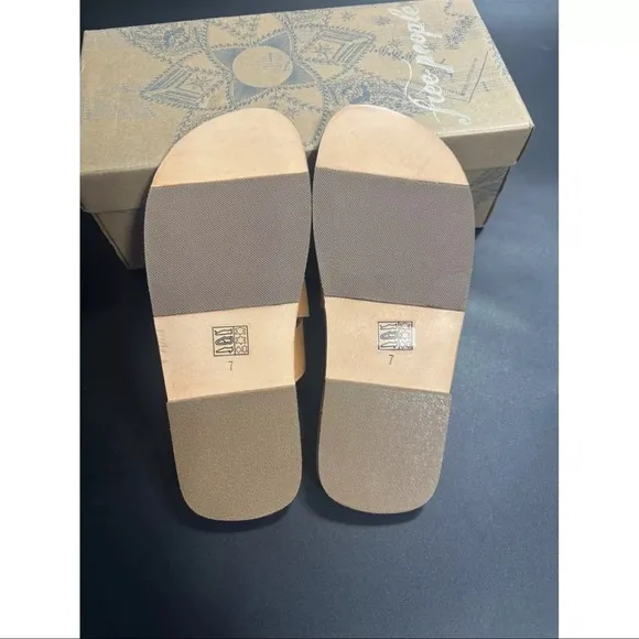 Free People Tan Leather Sandals
