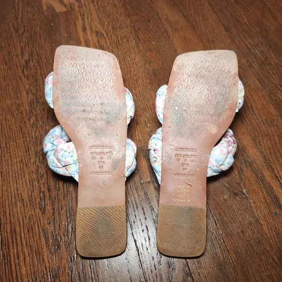 Free People Vicenza Poppy Slip-On Multicolor Floral Sandals