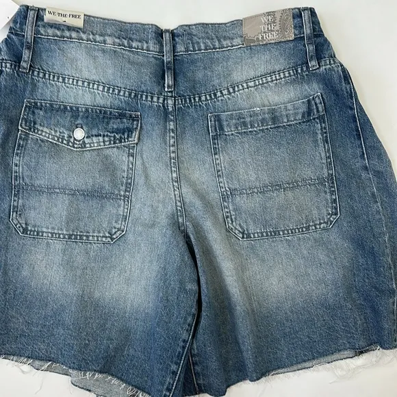 Free people we the free boomerang denim shorts 32
