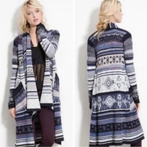 Free People Yesterday’s Smiles Sweater Coat - XS
