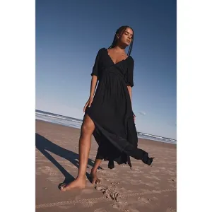 Free People You're A Jewel Maxi Dress Free-est Small Black