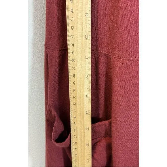 Free People Runaway With Me Easy Going Sleeveless Linen Blend Maxi Dress Small
