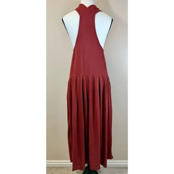 Free People Runaway With Me Easy Going Sleeveless Linen Blend Maxi Dress Small