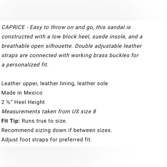 Freebird Caprice sandals