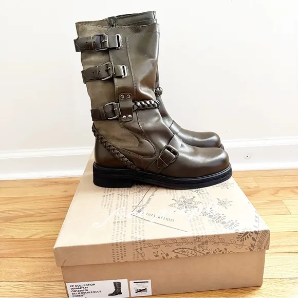 Free People Billie Buckle Boots