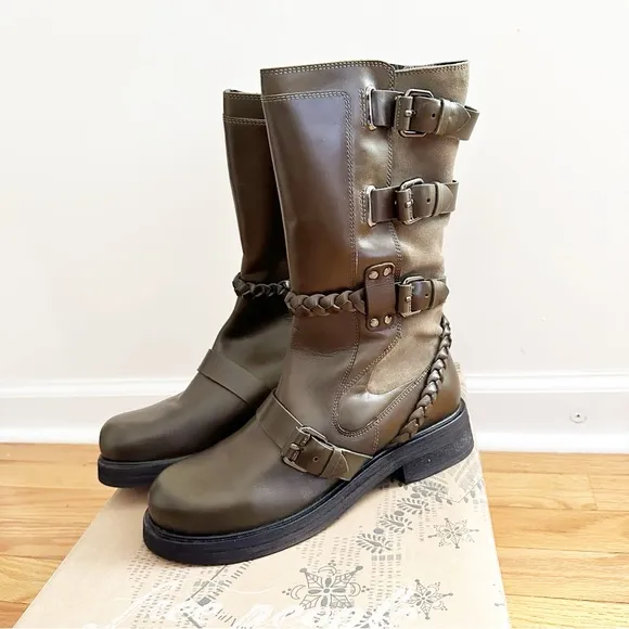 Free People Billie Buckle Boots