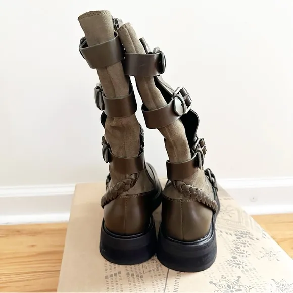 Free People Billie Buckle Boots