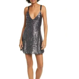 Free People Gold Rush Mini Sequin Mini Night Combo