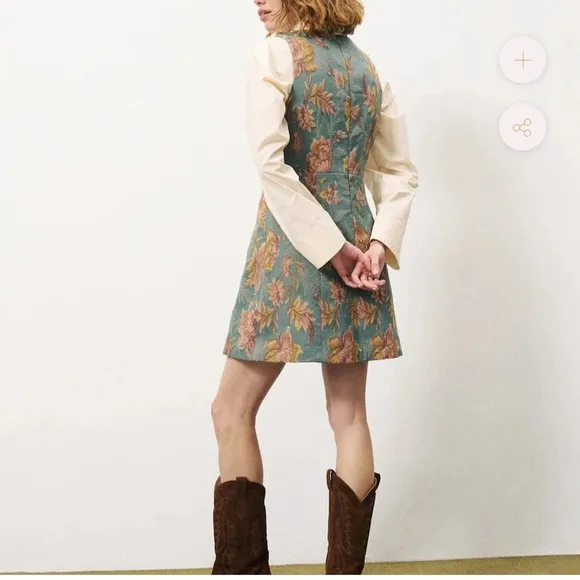 FRNCH Ermine mini dress