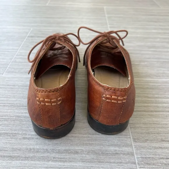Frye Anna Oxfords, brown leather shoes, sz 8M