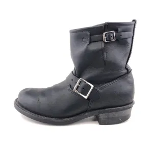 Frye Engineer 8R Black Leather Moto Boots 7.5 M
