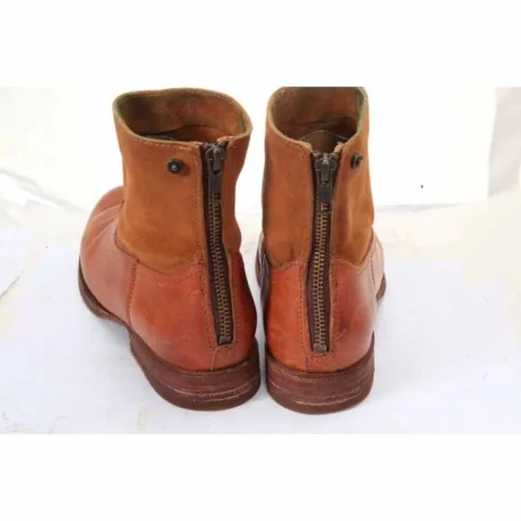 FRYE JAMIE BACK zip booties ankle boots leather womens shoes sz 6 B