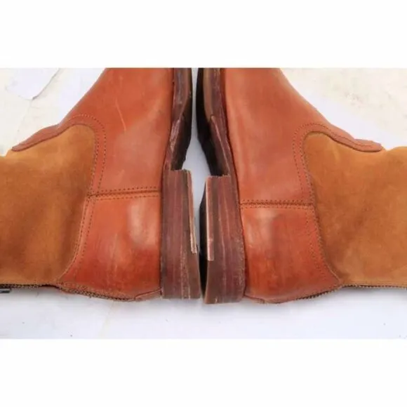 FRYE JAMIE BACK zip booties ankle boots leather womens shoes sz 6 B