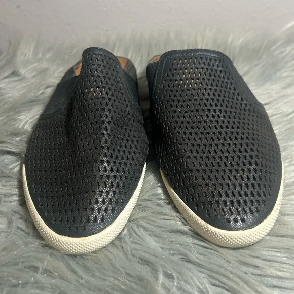 Frye Melanie Perf Mule Sneakers Black Slip-On Shoes Size 8.5