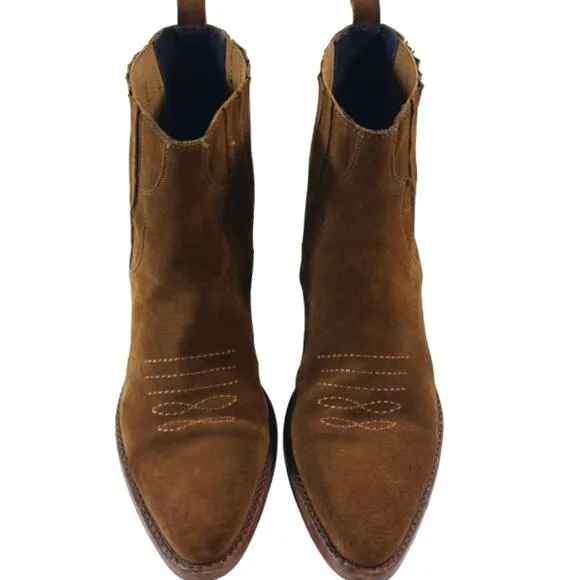 FS1910 GUC $435 Maje Camel Western Boots size 36 US 5.5