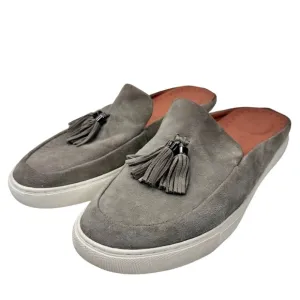 Gentle Souls Kenneth Cole Rory Tassel Loafer Mules Gray Suede Slip On Shoes 10
