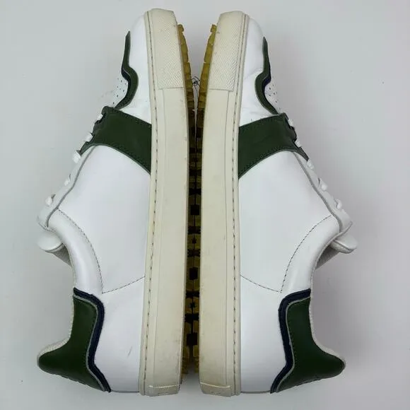 G/Fore Competition Disruptor Stripe White Olive Golf Shoes Leather Spikeless 11