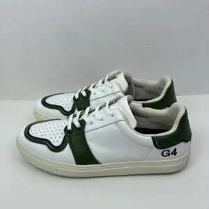 G/Fore Competition Disruptor Stripe White Olive Golf Shoes Leather Spikeless 11